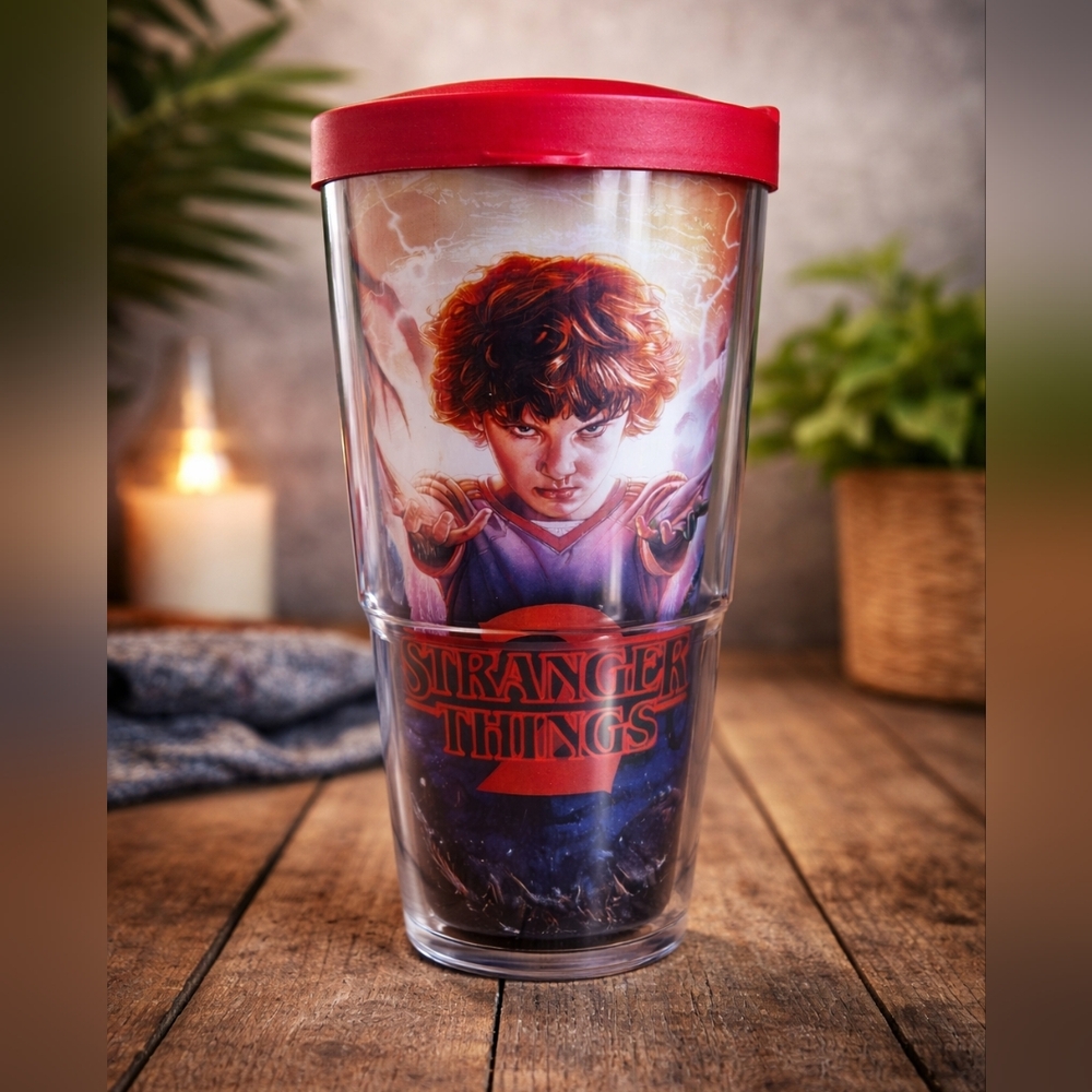 Tervis Stranger Things 24 oz Insulated Tumbler – Eleven Montage – Red Lid - Picture 10 of 17